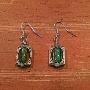 Picture frame earrings